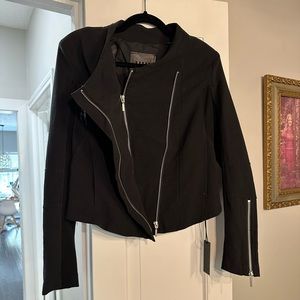 Black Moto Style Jacket
